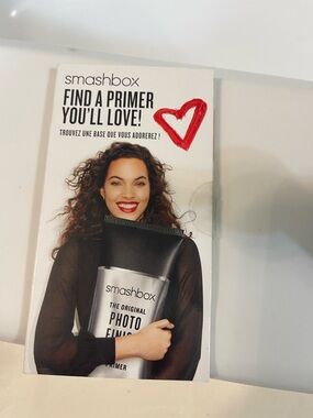 Smashbox Photo Finish Primer Sample Card with Red Heart Accent